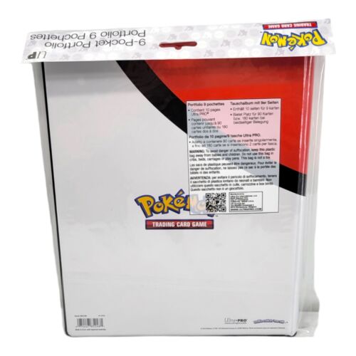 Ultra Pro Pokemon TCG Poke Ball 9 Pocket Portfolio Binder Holds 180 Cards