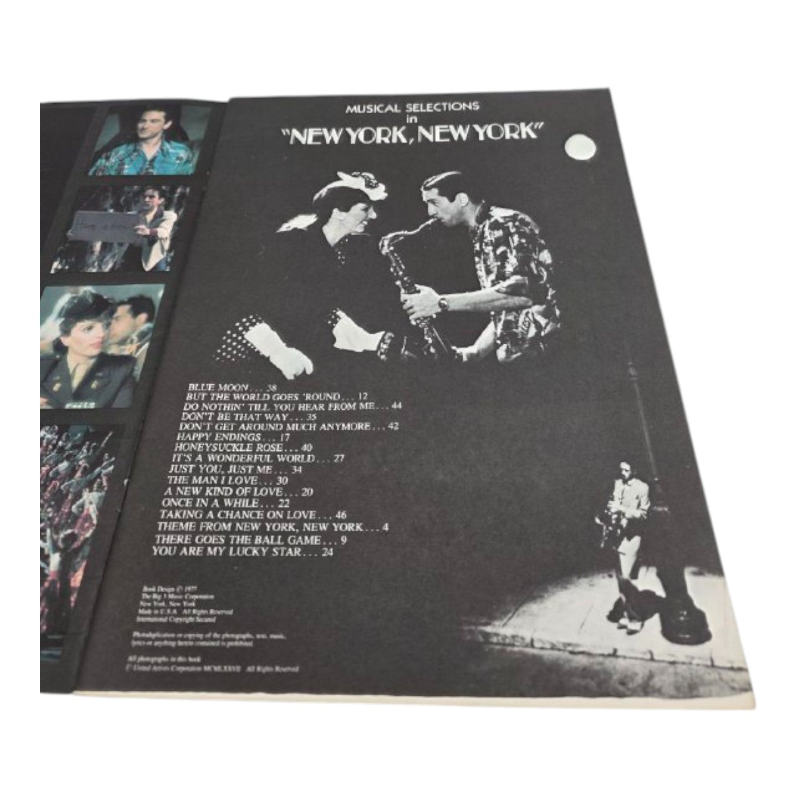 Musical Selections in New York New York Sheet Music Book 1977 Columbia