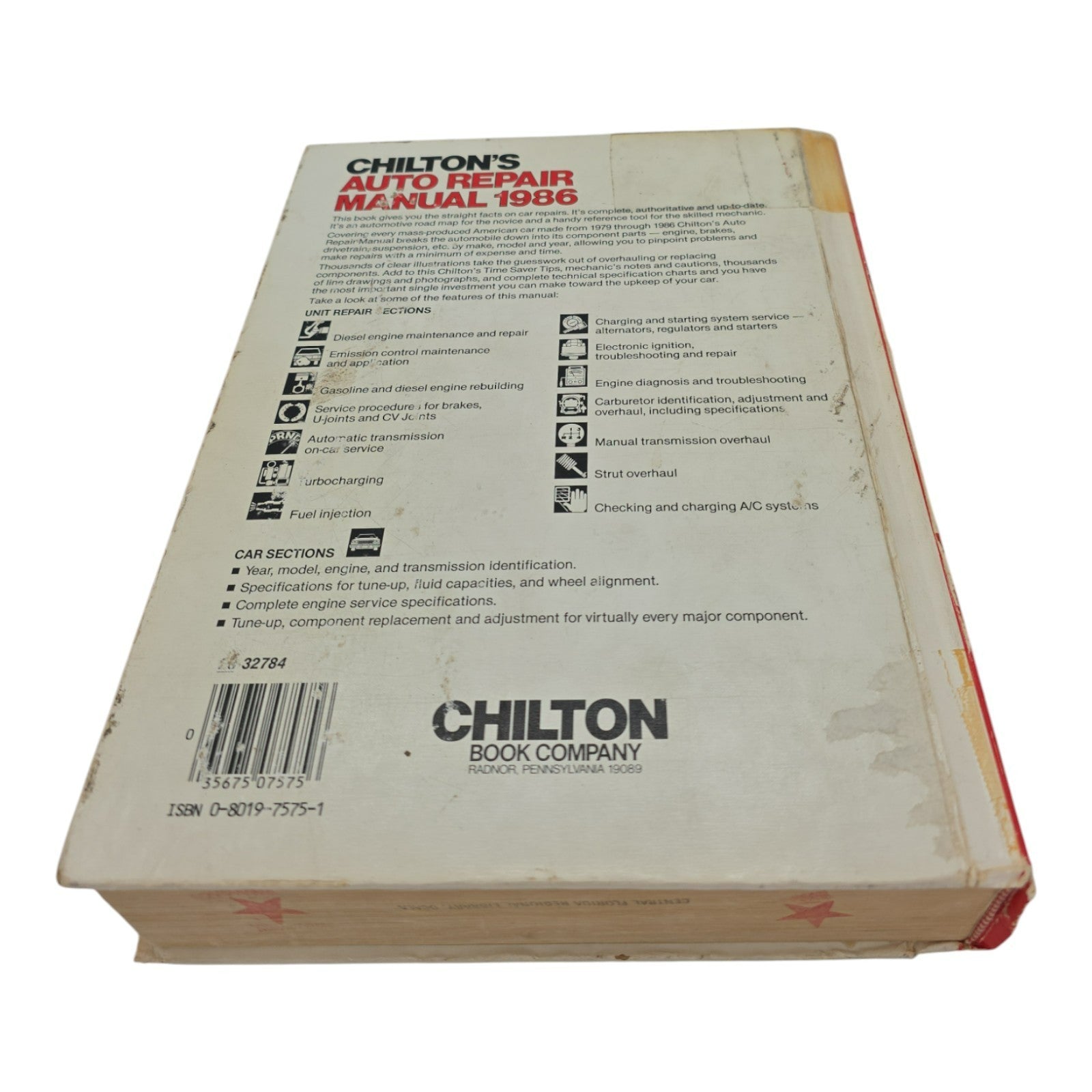 VTG CHILTONS 1986 AUTO REPAIR MANUAL 1979-1986 US & Canadian Cars # 7575