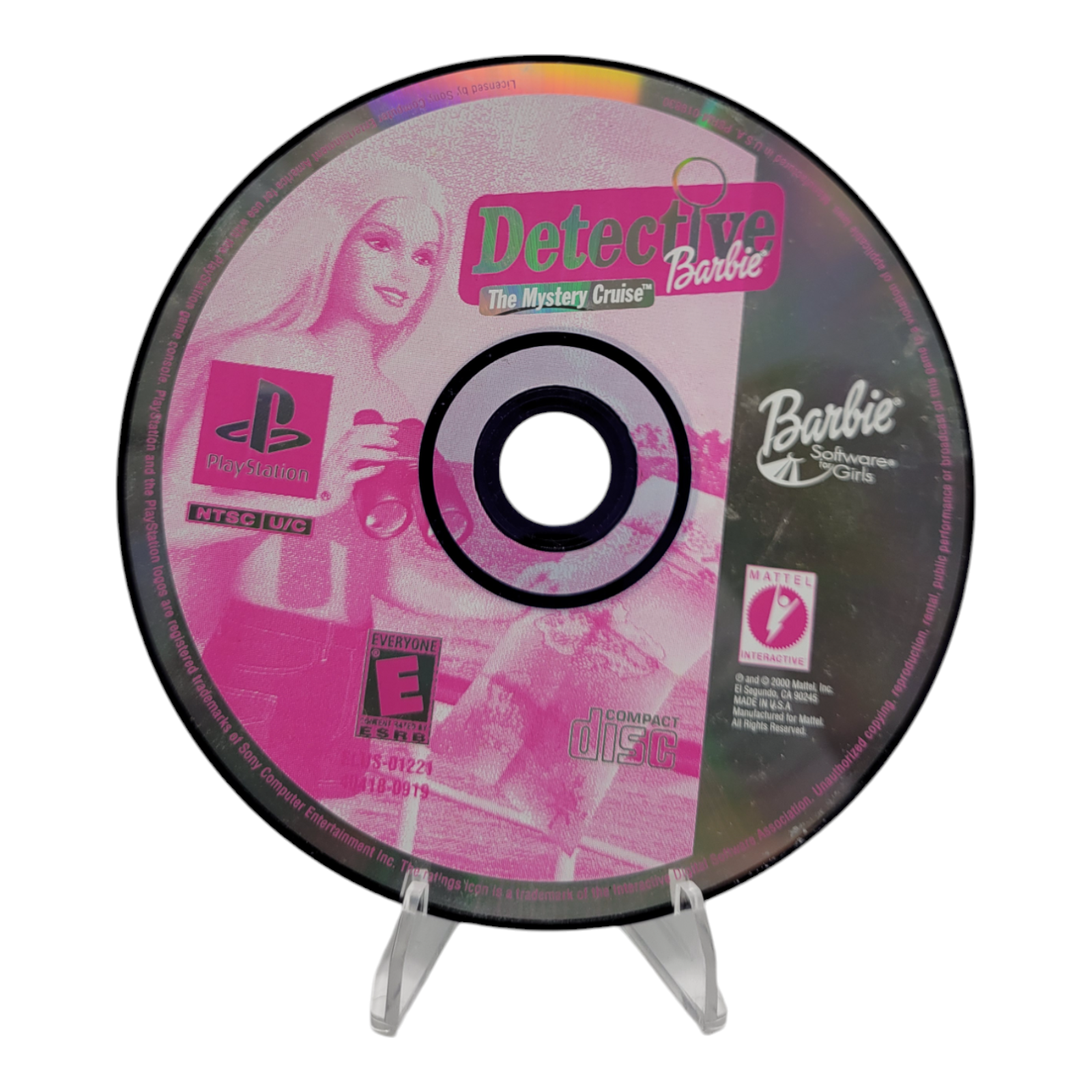 Mattel Detective Barbie The Mystery Cruise PlayStation Game PS1 ESRB E 2000