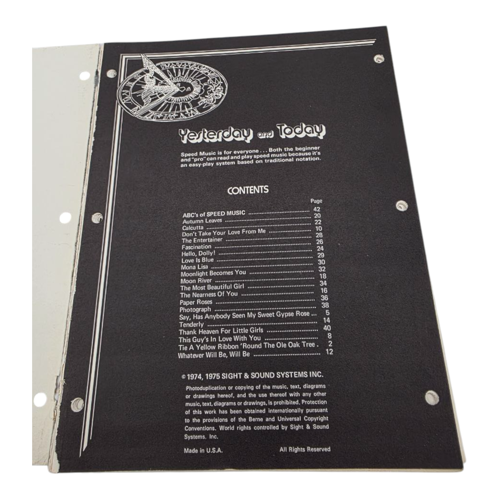 Yesterday and Today Easy Play Speed Music Sheet Music Charles Hansen
