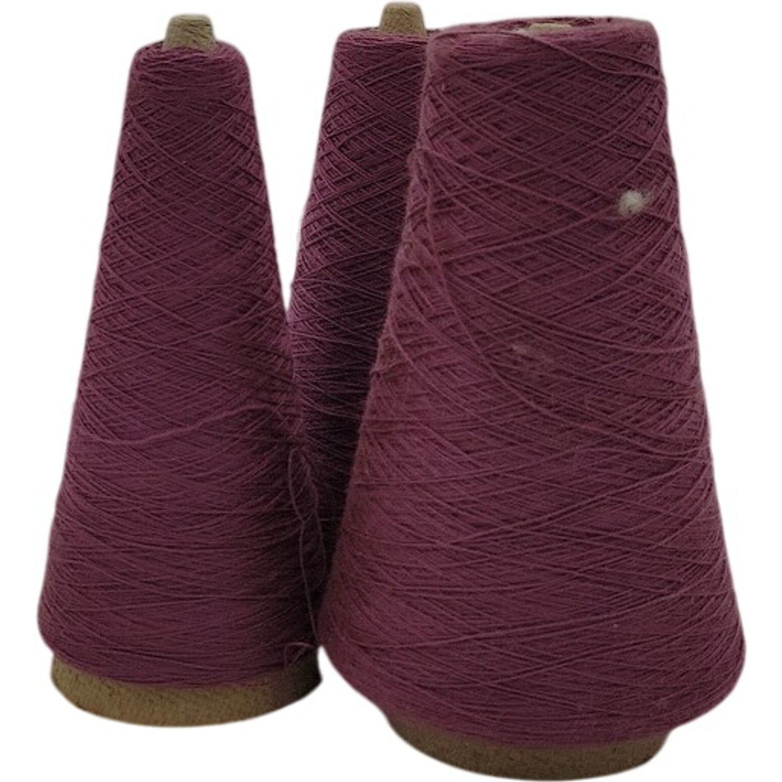 Vintage Pisgah Yarn 2/24 Grape Purple Acrylic Yarn Cone 5703 61-L Lot of 3