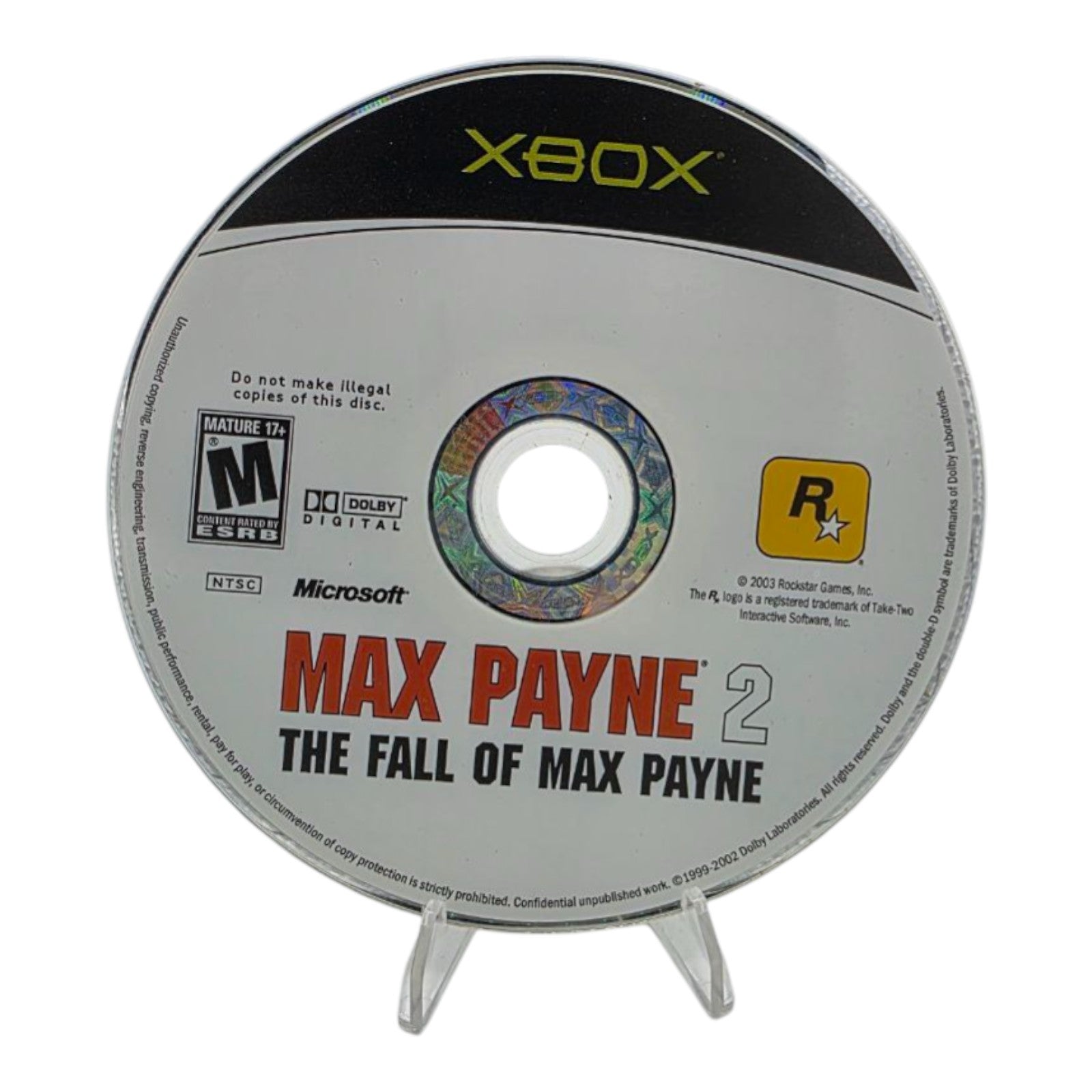 Max Payne 2 The Fall of Max Payne Xbox Original Game Disc Only Tested 2003