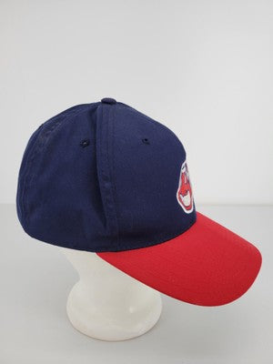 VTG GCC Cleveland Indians Chief Wahoo Snapback Hat Red Bill GCap