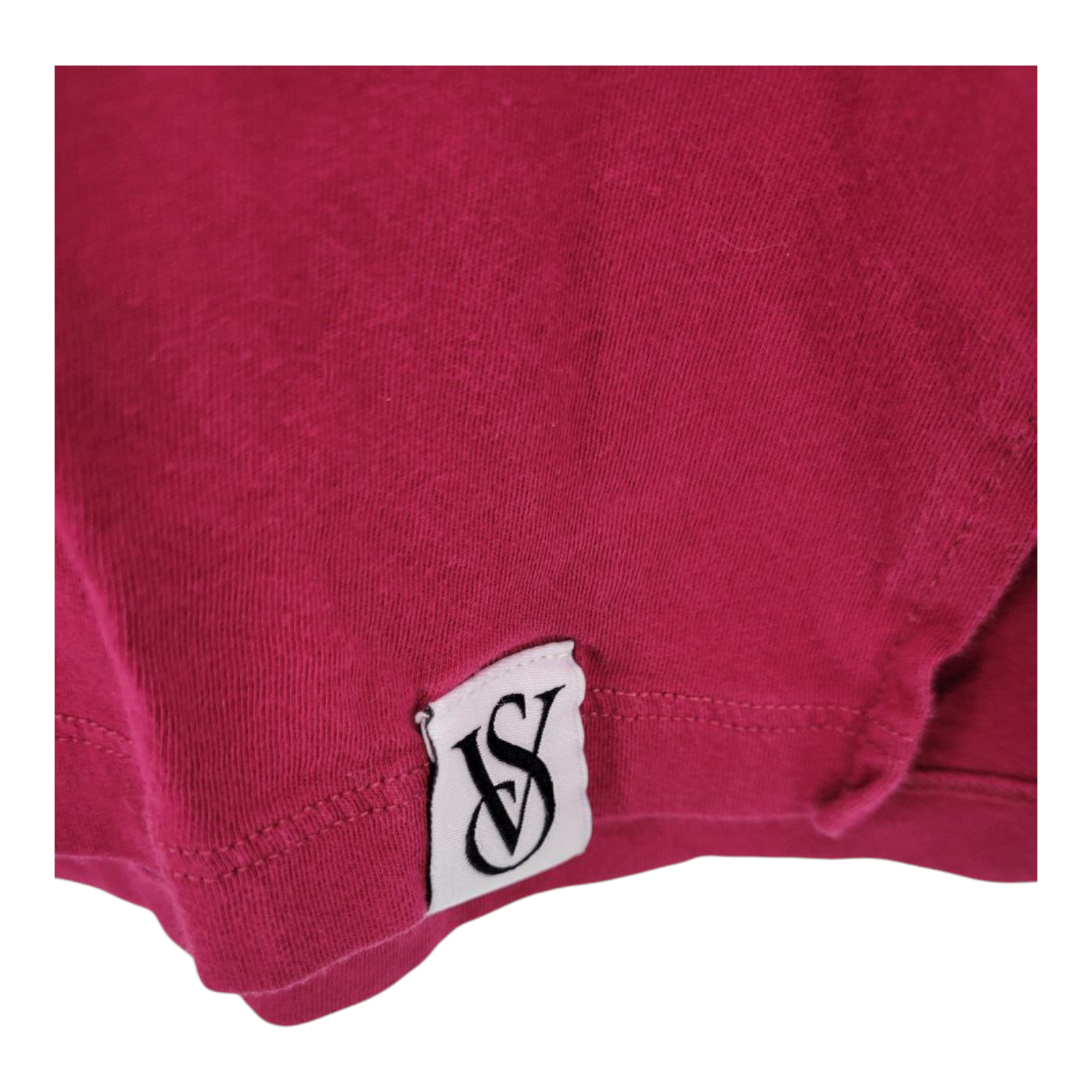Victorias Secret Womens T Shirt Pink Short Sleeve V Neck Cotton Size M L