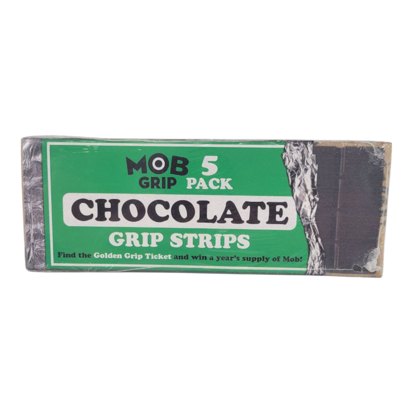 Mob Grip 9" x 3.25" Chocolate Bars Skateboard Grip Tape 5 Pack Strips Clear