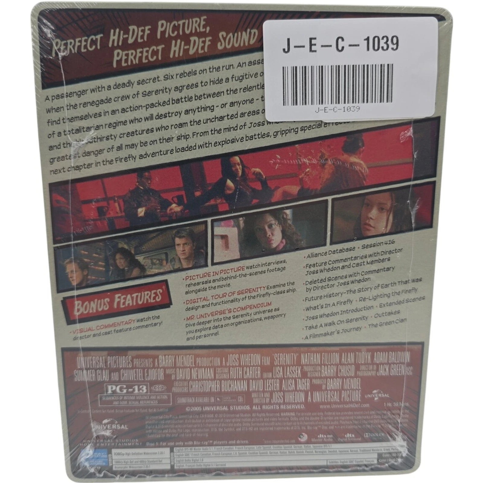 Serenity - Limited Edition with Steelbook Case Blu-ray + DVD 2005