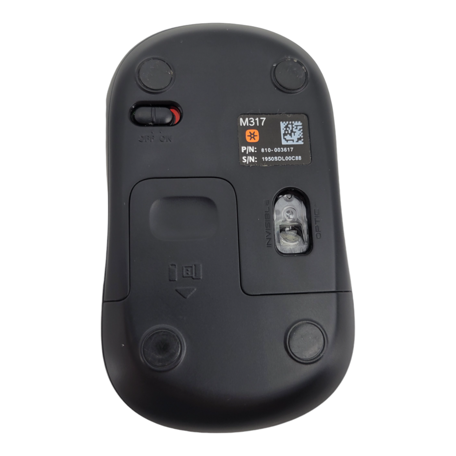 Logitech M317 Wireless Optical Mouse with USB Unifying Receiver Black Compact