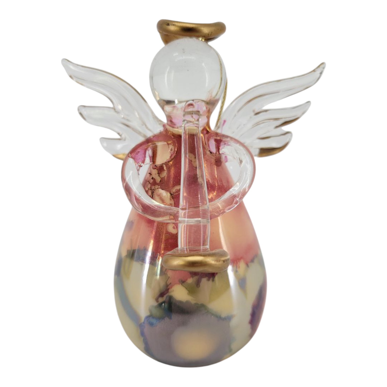 Russ Berrie Blown Glass Angel of Love Figurines Decorative Bundle