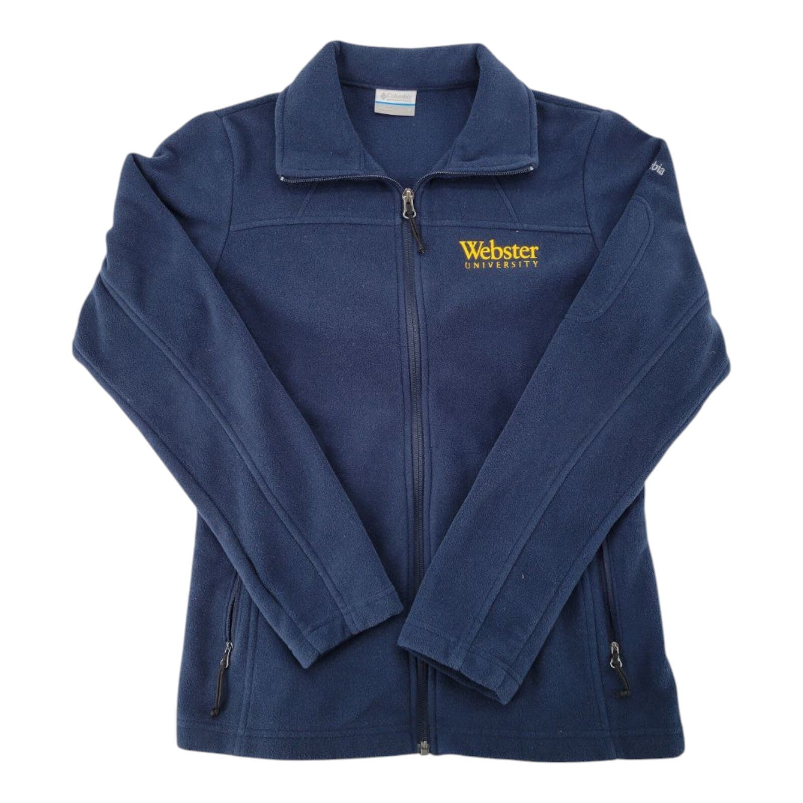 Columbia Sportswear Navy Blue Webster University Fleece Jacket Womens Small