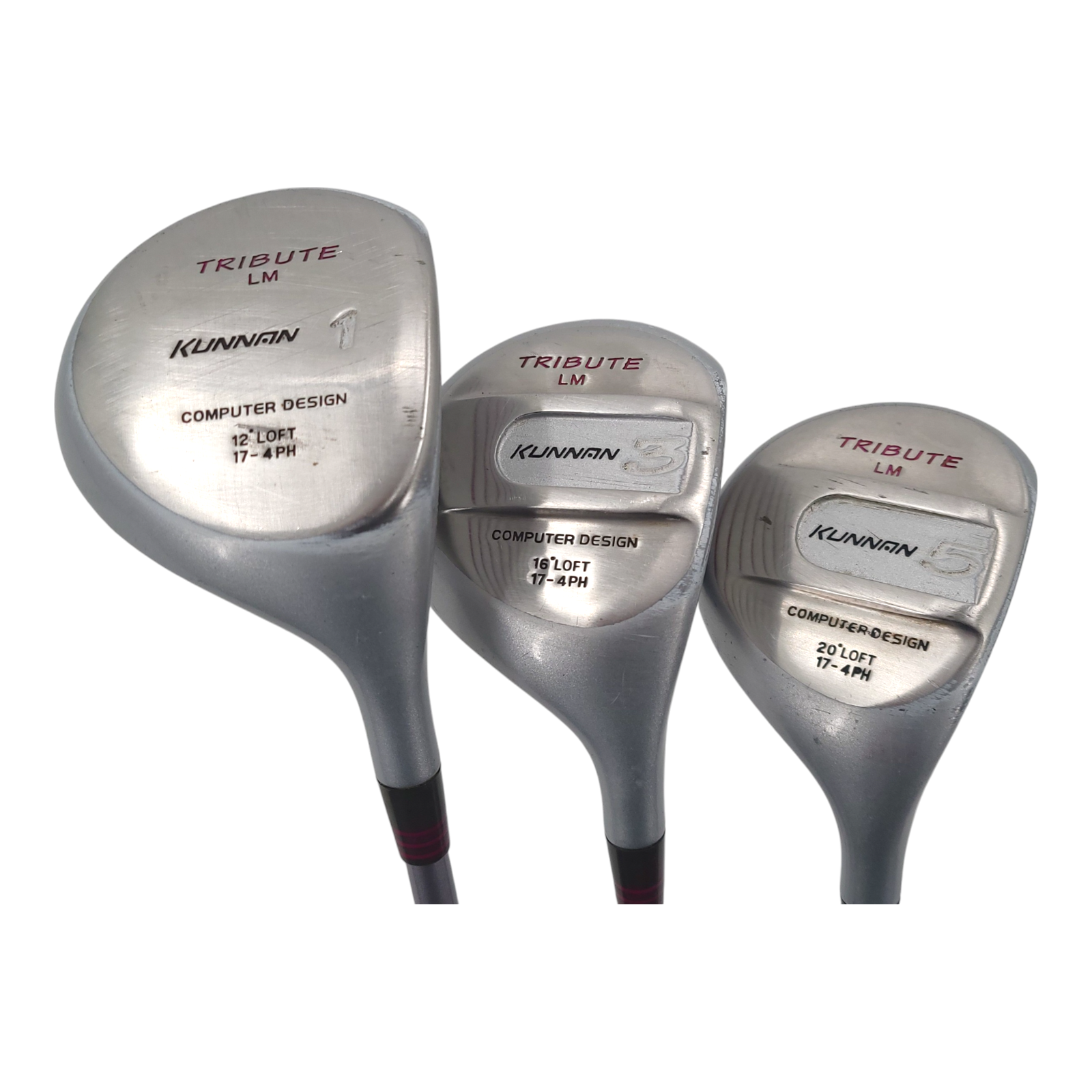 Kunnan Lady Tribute 1 3 5 Wood RH Golf Club Set Lady Tribute Graphite Shaft