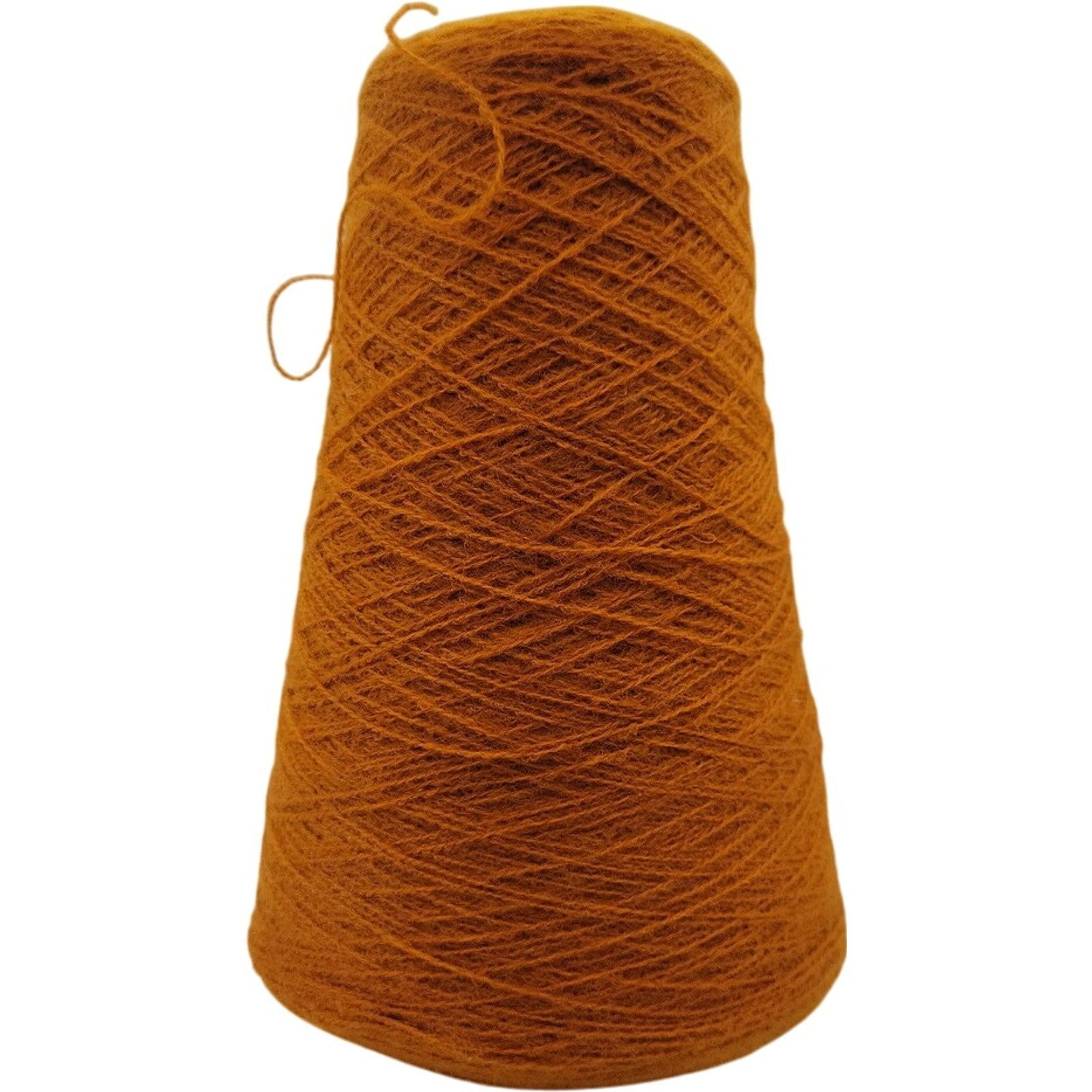 Vintage 1980s National Spinning Co 2/24 Acrylic Cone Yarn Copper 1K223