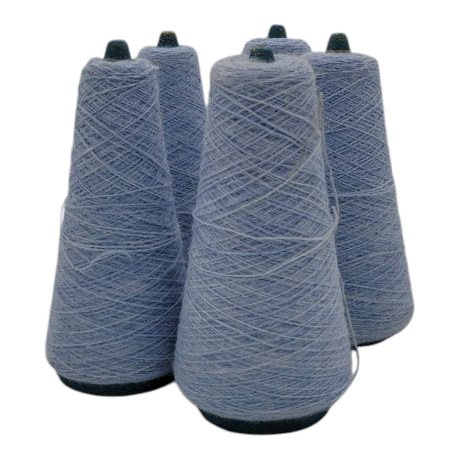 Vintage Unbranded Azure 2/24 Acrylic 30847 Yarn Lot of 5