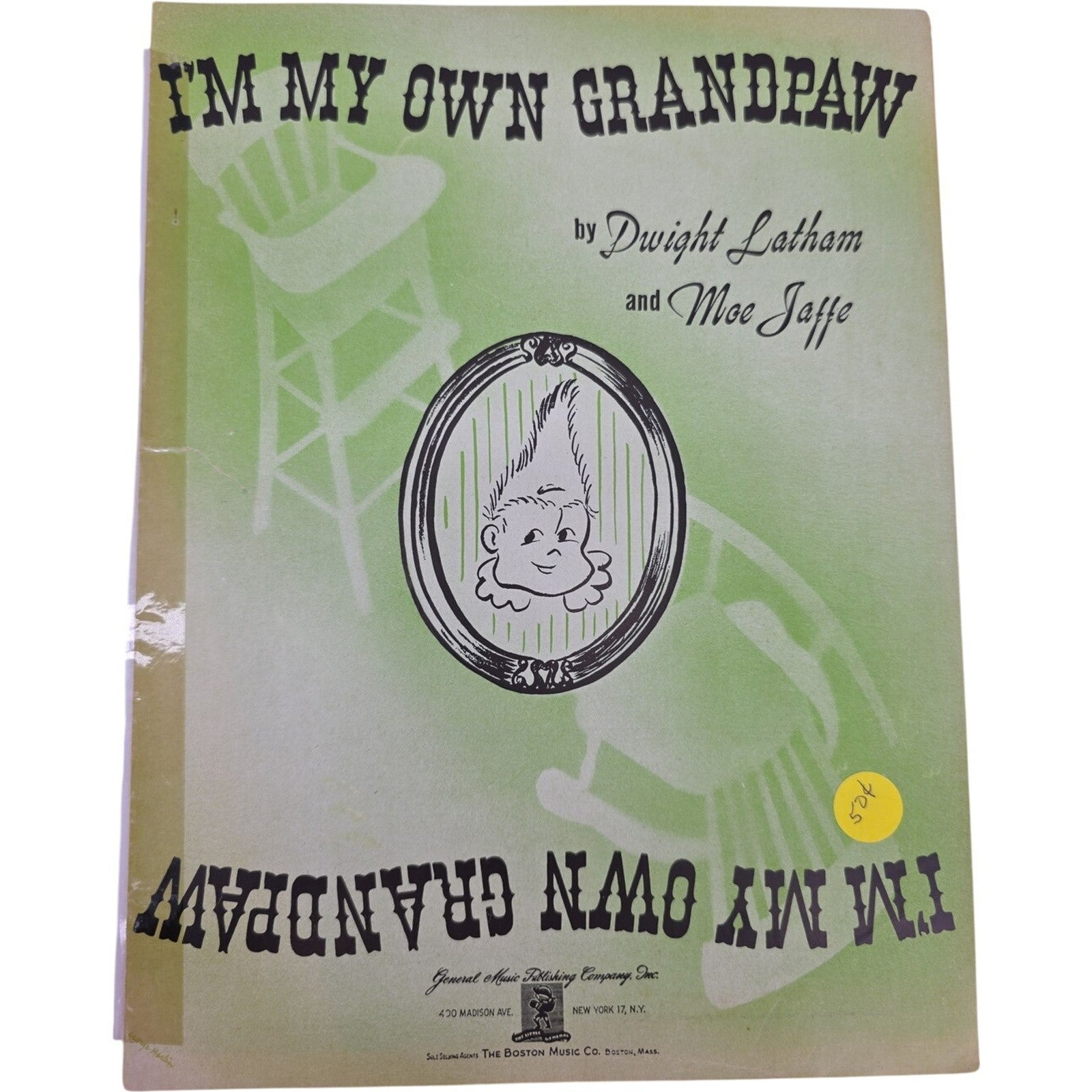 Vintage Sheet Music 1947 Im My Own Grandpaw by Dwight Latham and Moe Jaffe