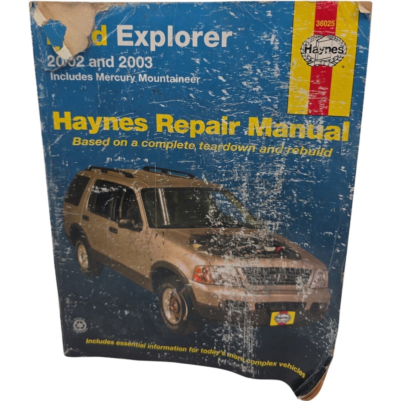 Haynes 36025 Repair Manual Ford Explorer and Mercury Mountaineer 2002 and 2003