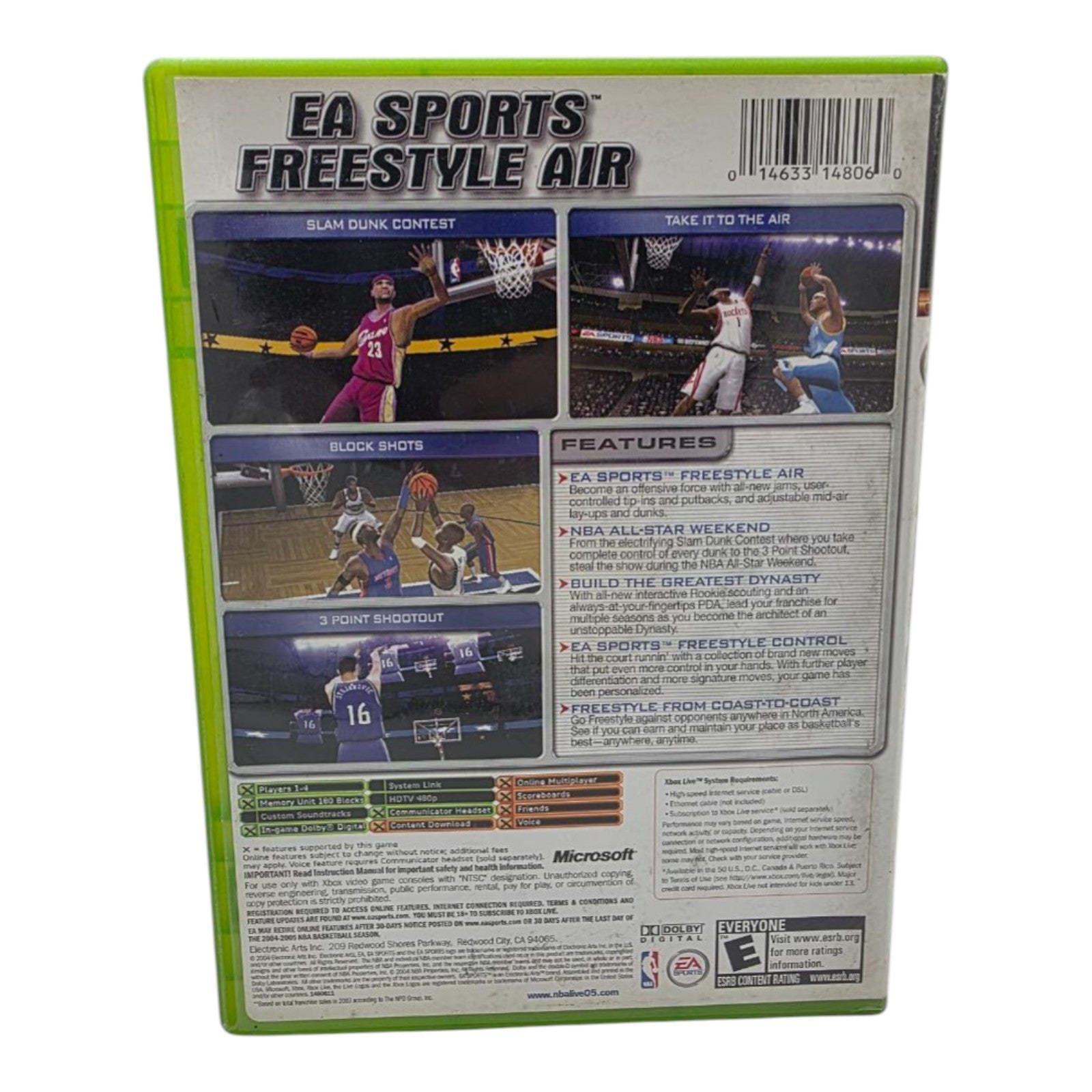 NBA Live 2005 Microsoft Xbox 2004 Basketball Video Game Tested No Manual