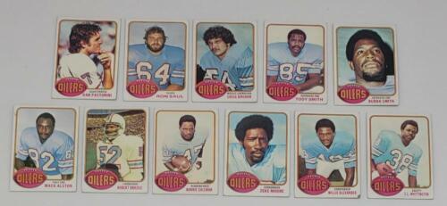 1976 Topps Chewing Gum Football Cards Houston Oilers