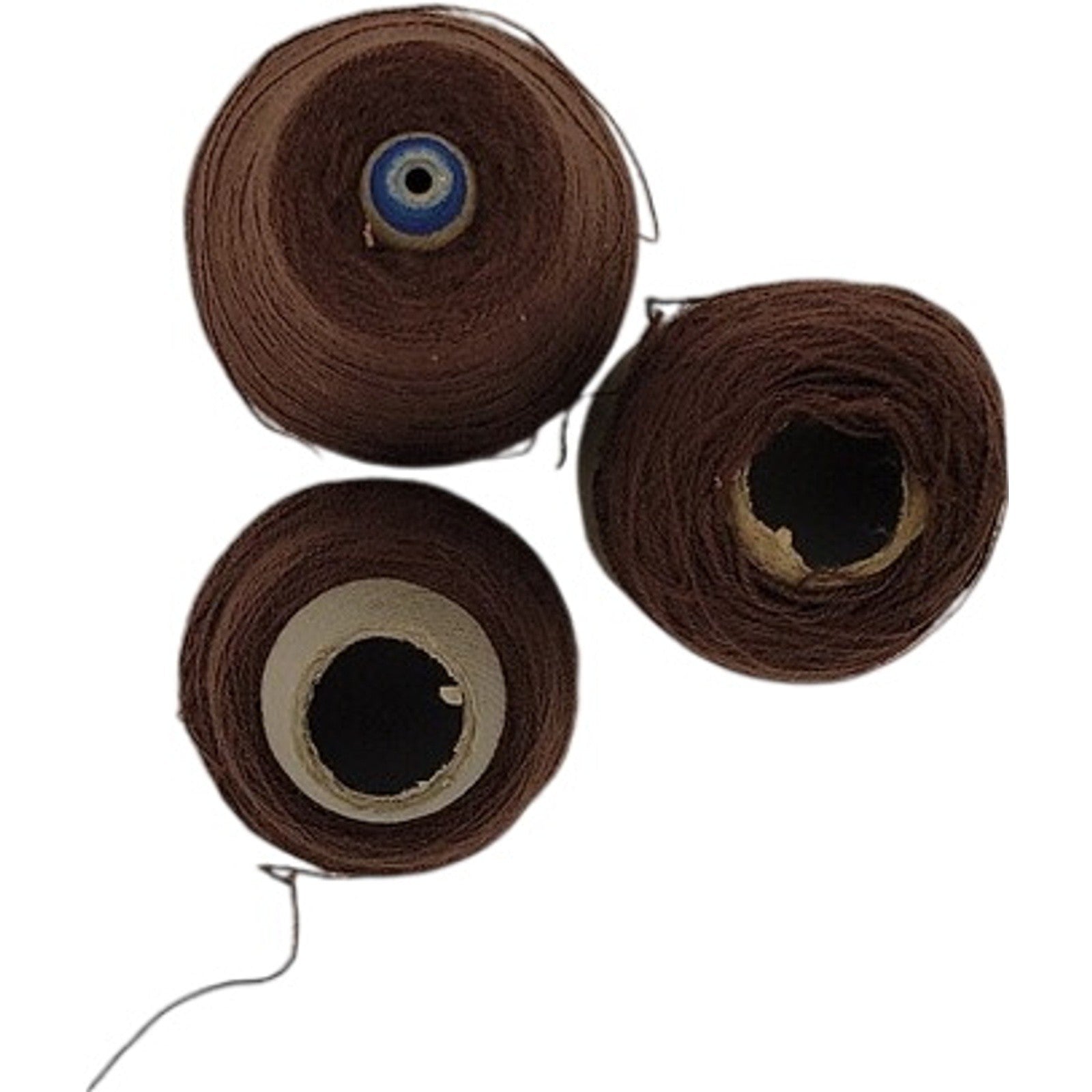 Vintage Templon 2/24 Coffee Brown 100% Acrylic Weaving Cone Yarn Lot of 3