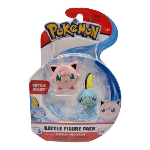 Jazwares Pokmon Battle Ready Sobble and Jigglypuff Battle Figure Pack