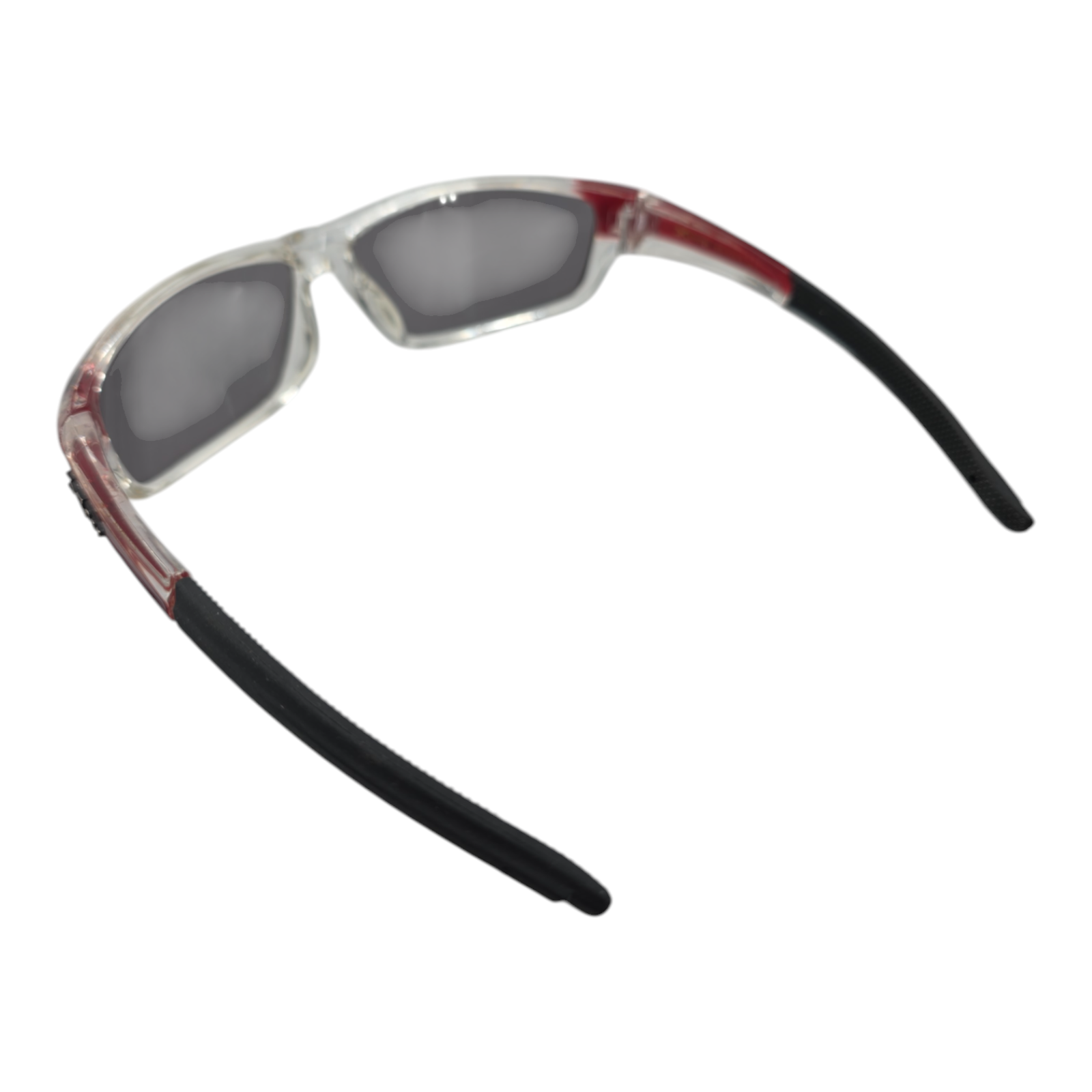 XLoop KG-X2418 Sport Wrap Sunglasses Red Black Frame Smoke Lenses UV Protection