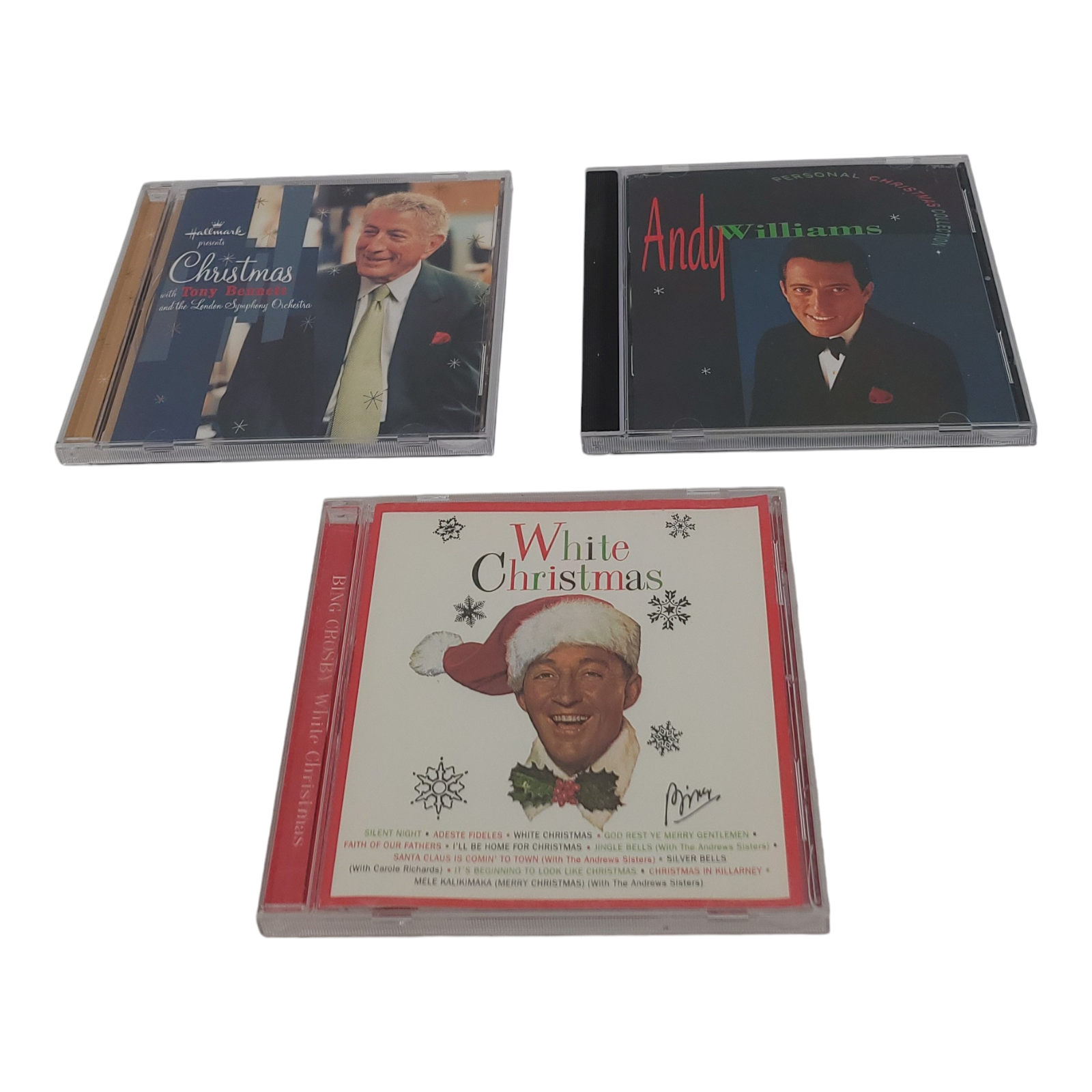 Tony Bennett Andy Williams Bing Crosby 3 CD Christmas Music Bundle