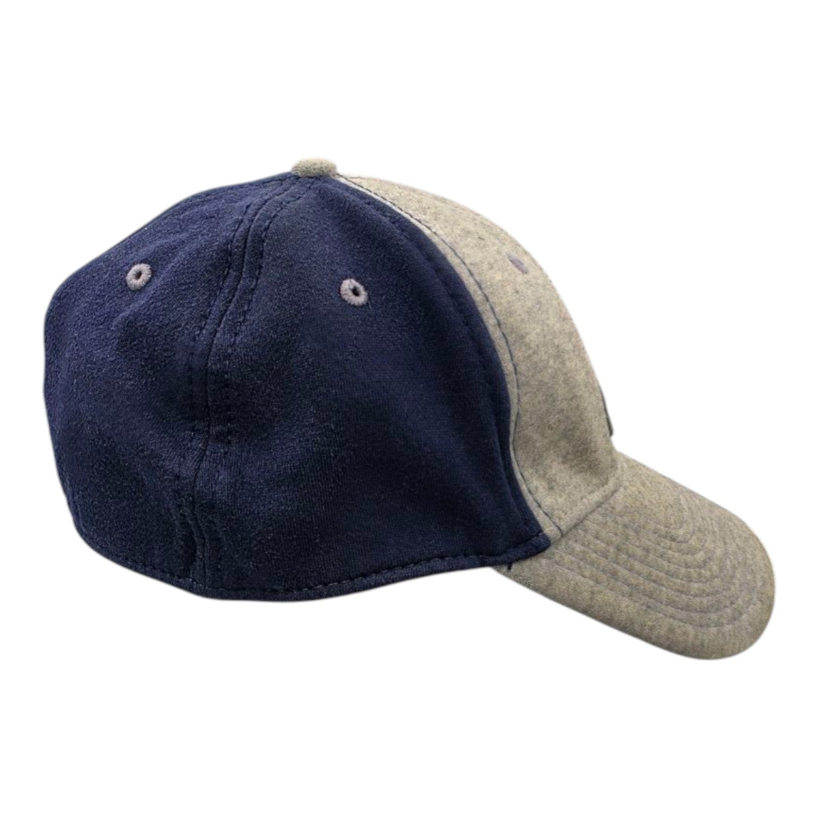 New Era Atlanta Braves MLB A-Flex Fitted Baseball Cap Gray Navy Size M-L