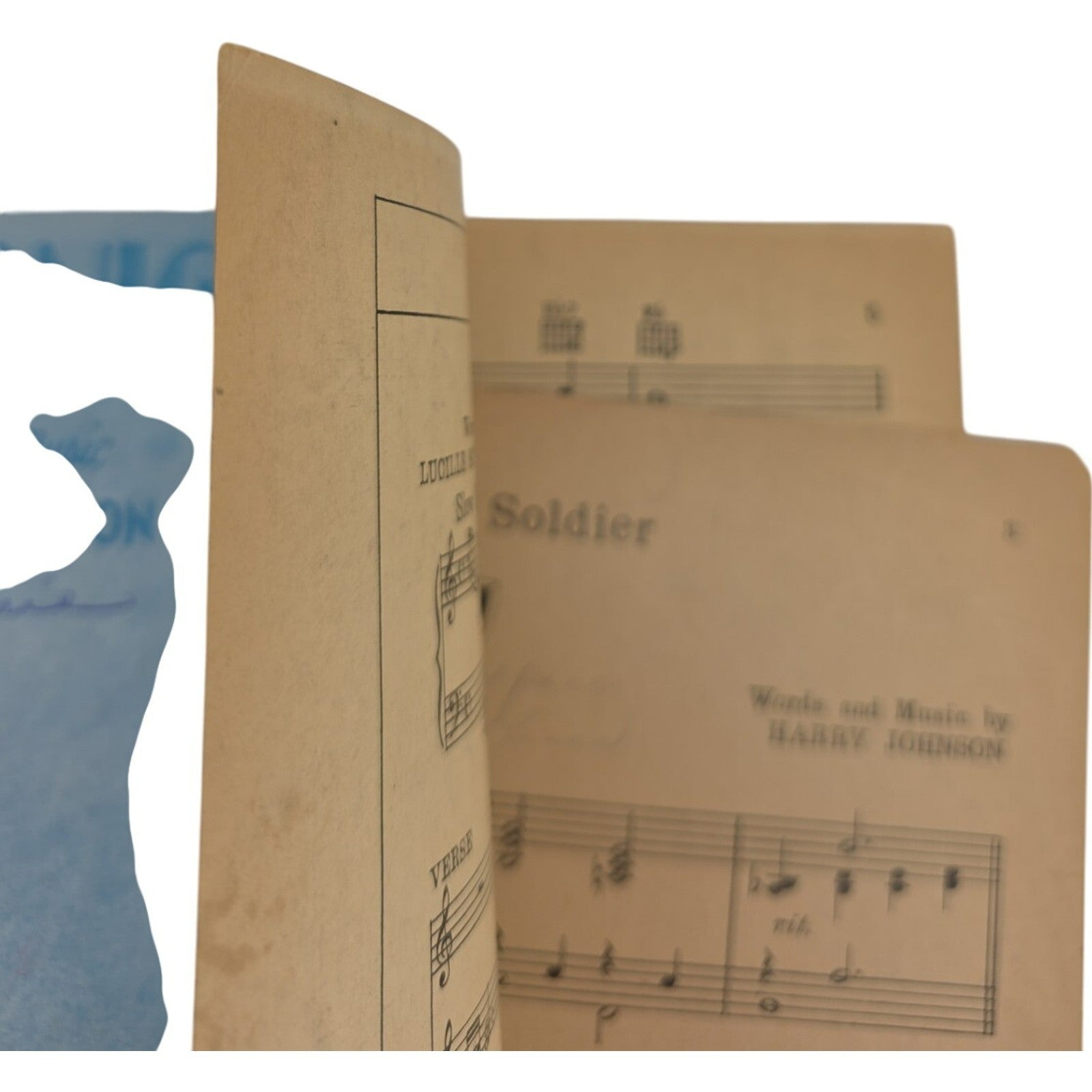 Vintage 1943 Sheet Music Goodnight Soldier by Harry Johnson