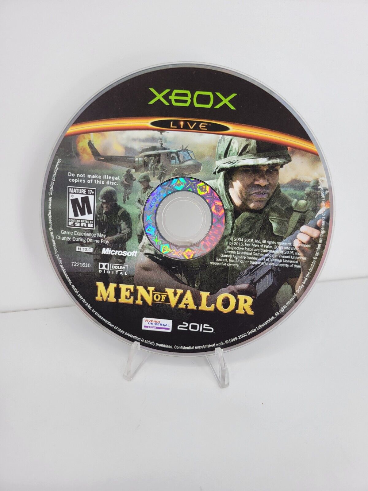 Vivendi Universal Men of Valor Xbox 2004 First Person Shooter