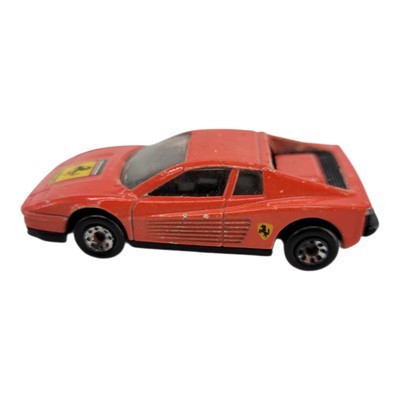 1986 Matchbox Red Ferrari Testarossa and 1981 Matchbox Ferrari 308 GTB