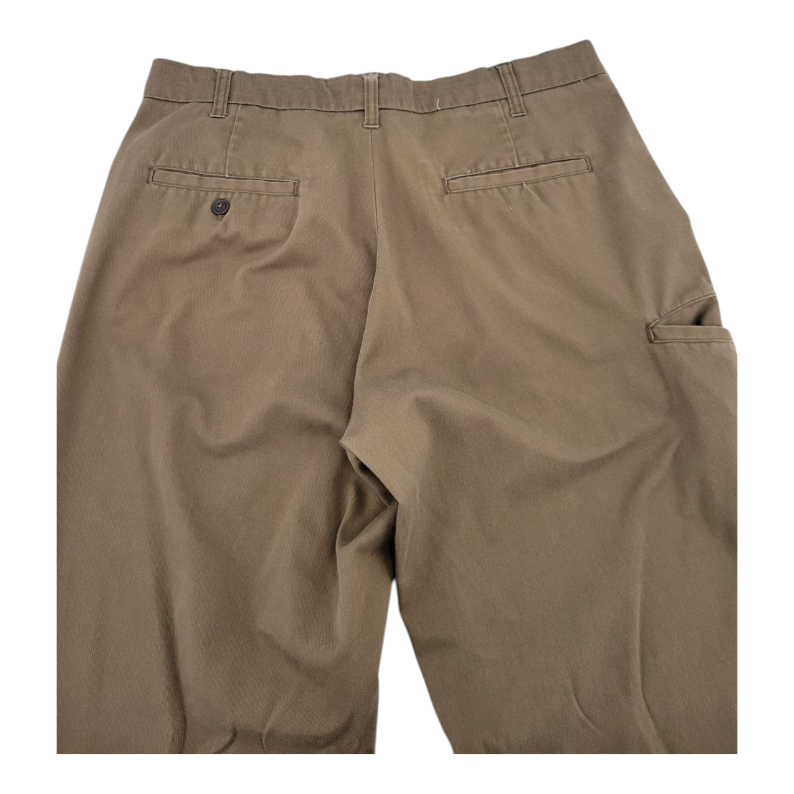 WearGuard UPS Work Pants Mens Brown Flat Front Utility Chinos 33x33 RN 49995