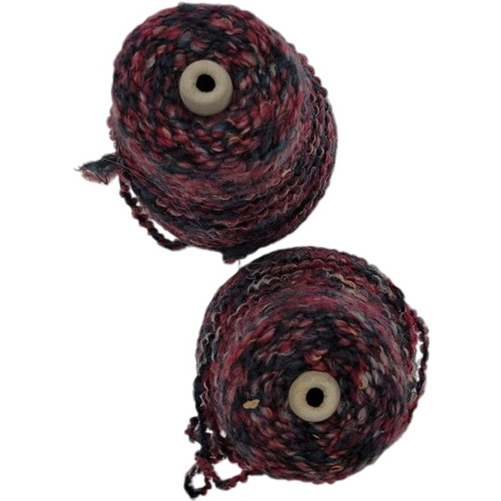 Vintage Thomas Hodgson Boucle Yarn Cone Multicolor Textured 21036 Lots of 2