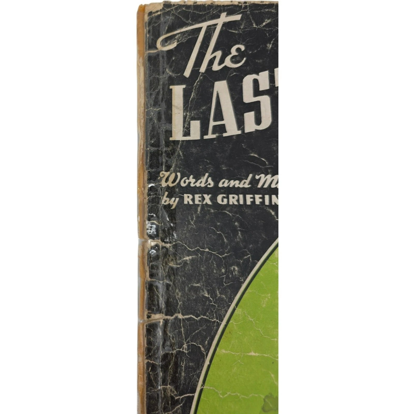 Vintage 1939 Sheet Music The Last Letter by Rex Griffin