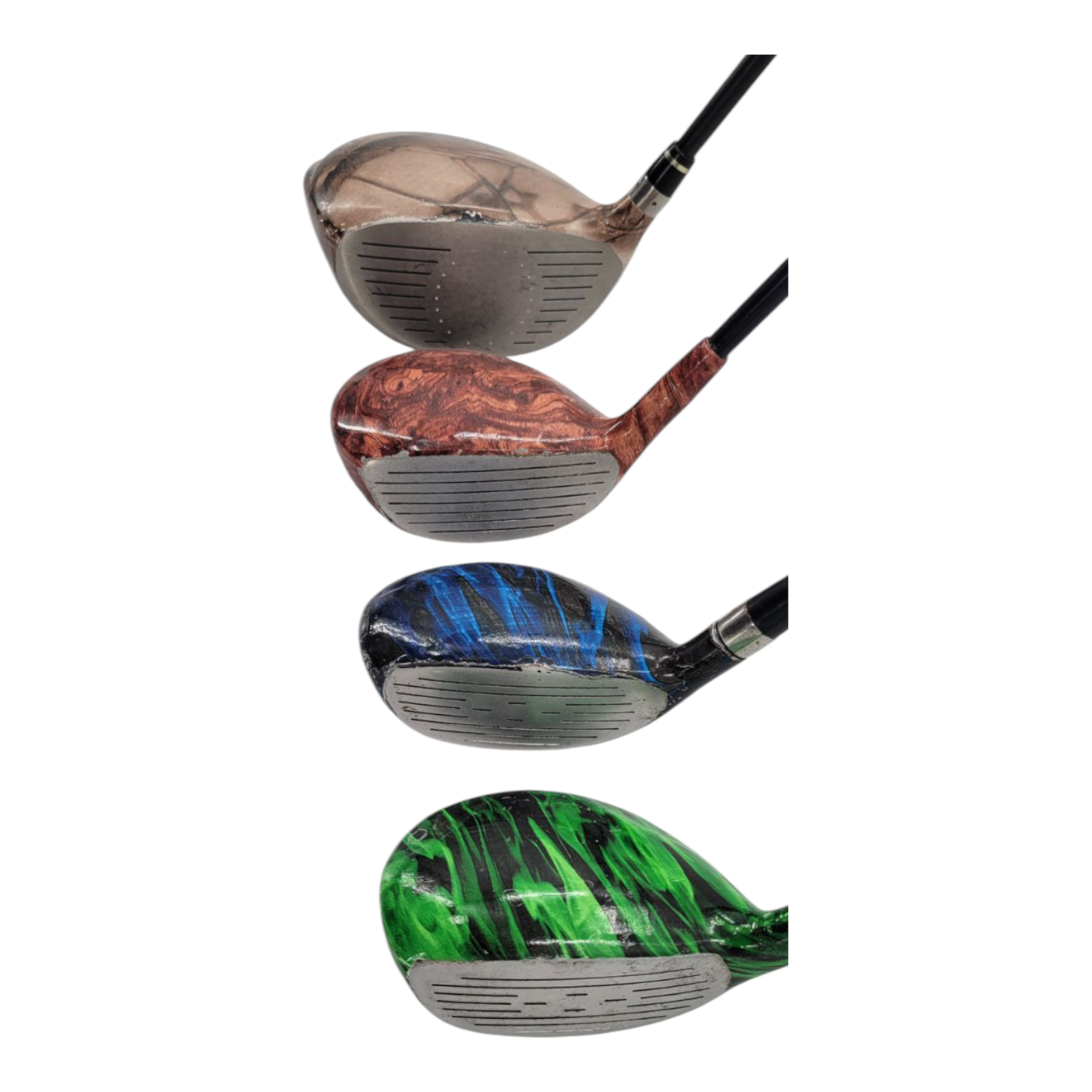 Camouflage Driver 3 Fairway Wood 3 and 4 Hybrid Mens RH Golf Club Bundle