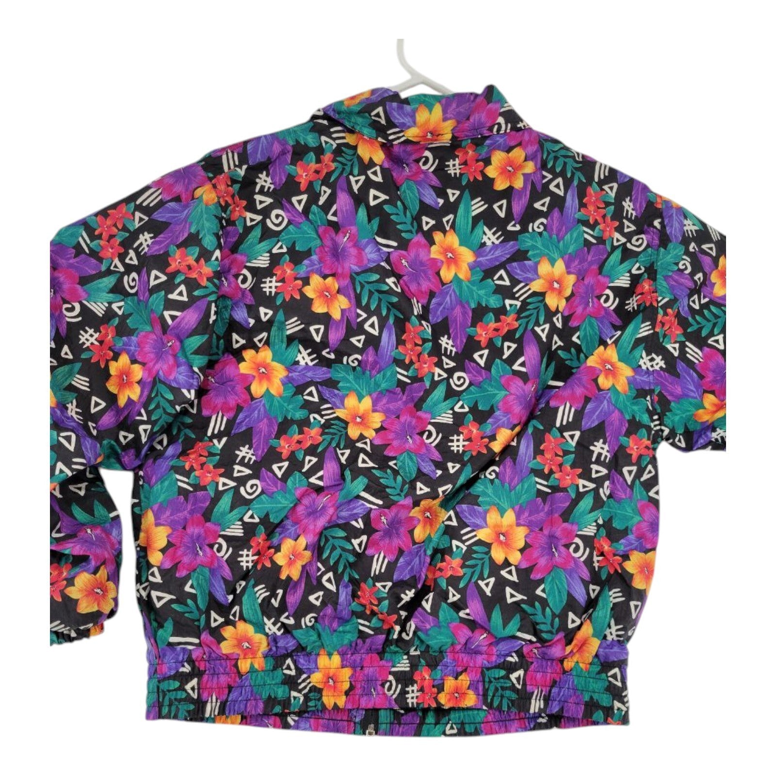 Jantzen Classics Floral Windbreaker Retro Jacket Womens Medium