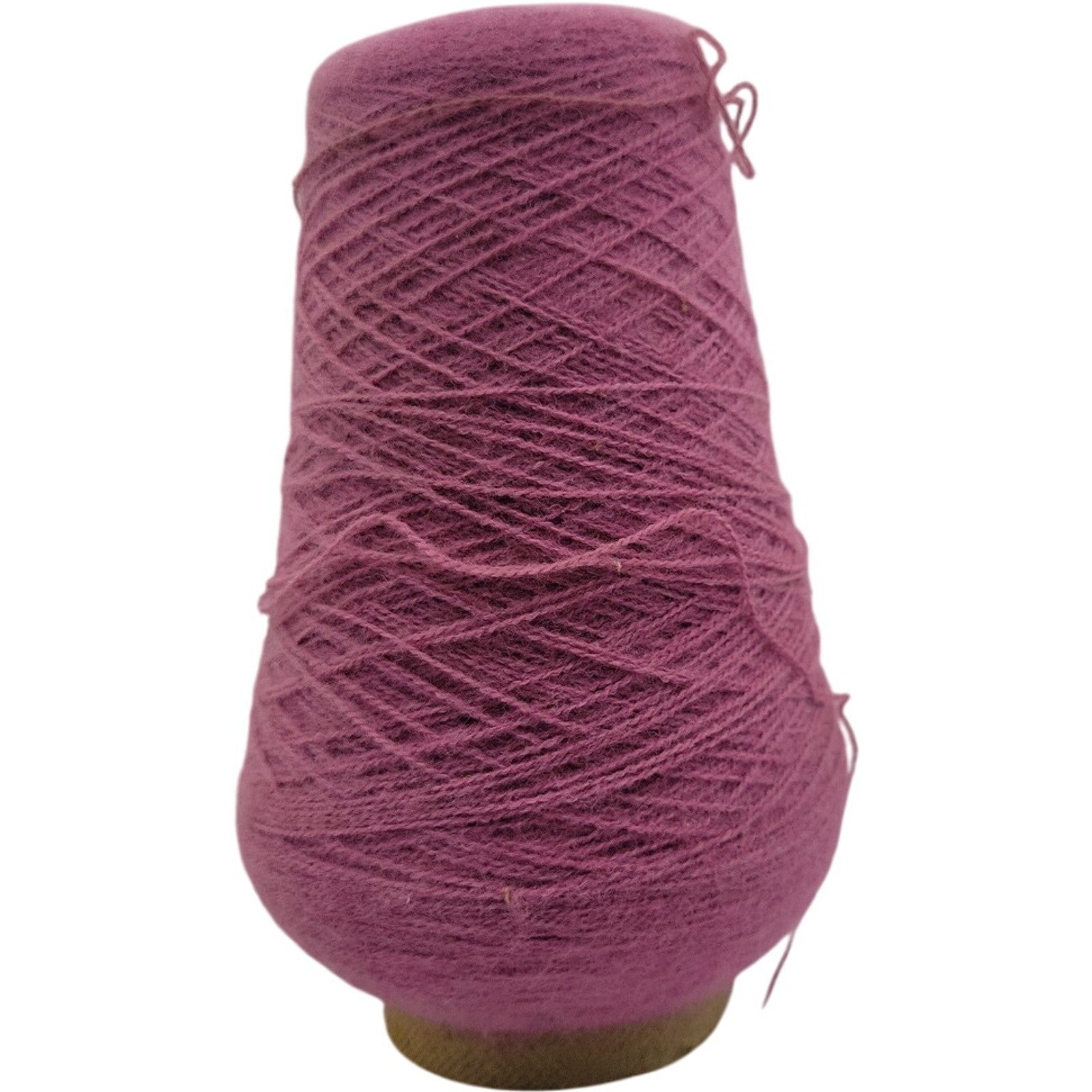 Vintage Templon Dark Mauve 2/24 Weaving Knitting Cone Yarn Lot S-79744