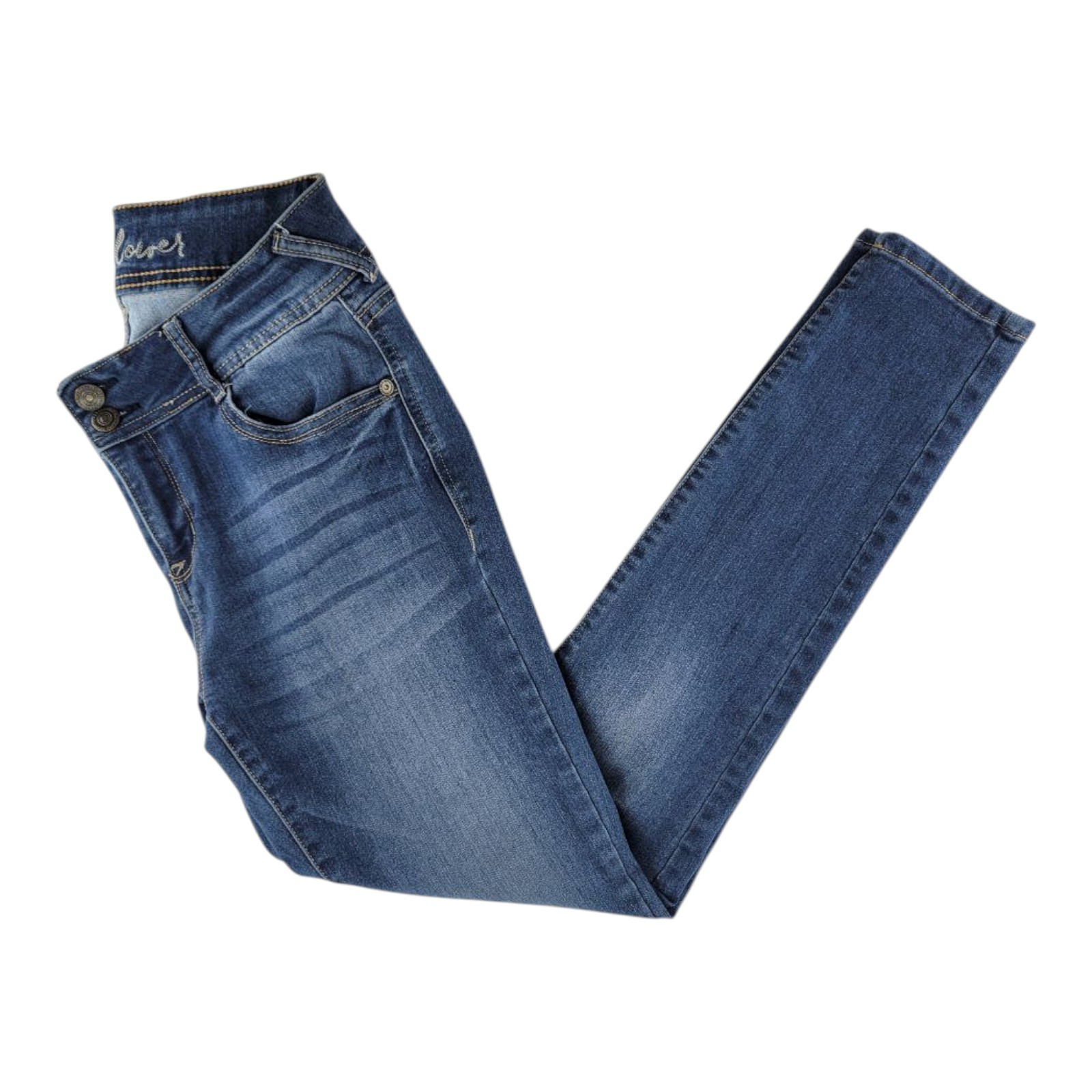 WallFlower Womens Skinny Jeans Blue Mid Rise Stretch Denim Pants Size 9