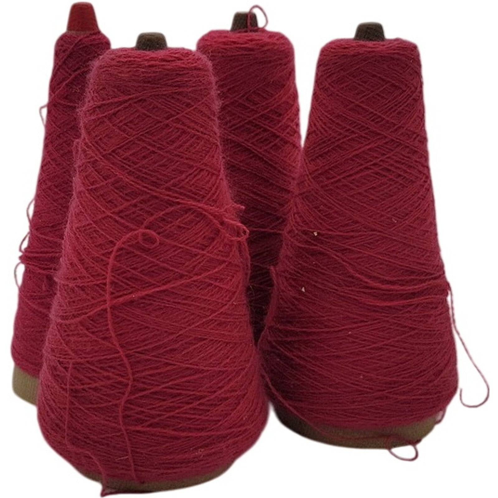 Vintage Templon 2/27 Raspberry 100% Creslan Acrylic Cone Yarn S-88953 Lot of 4