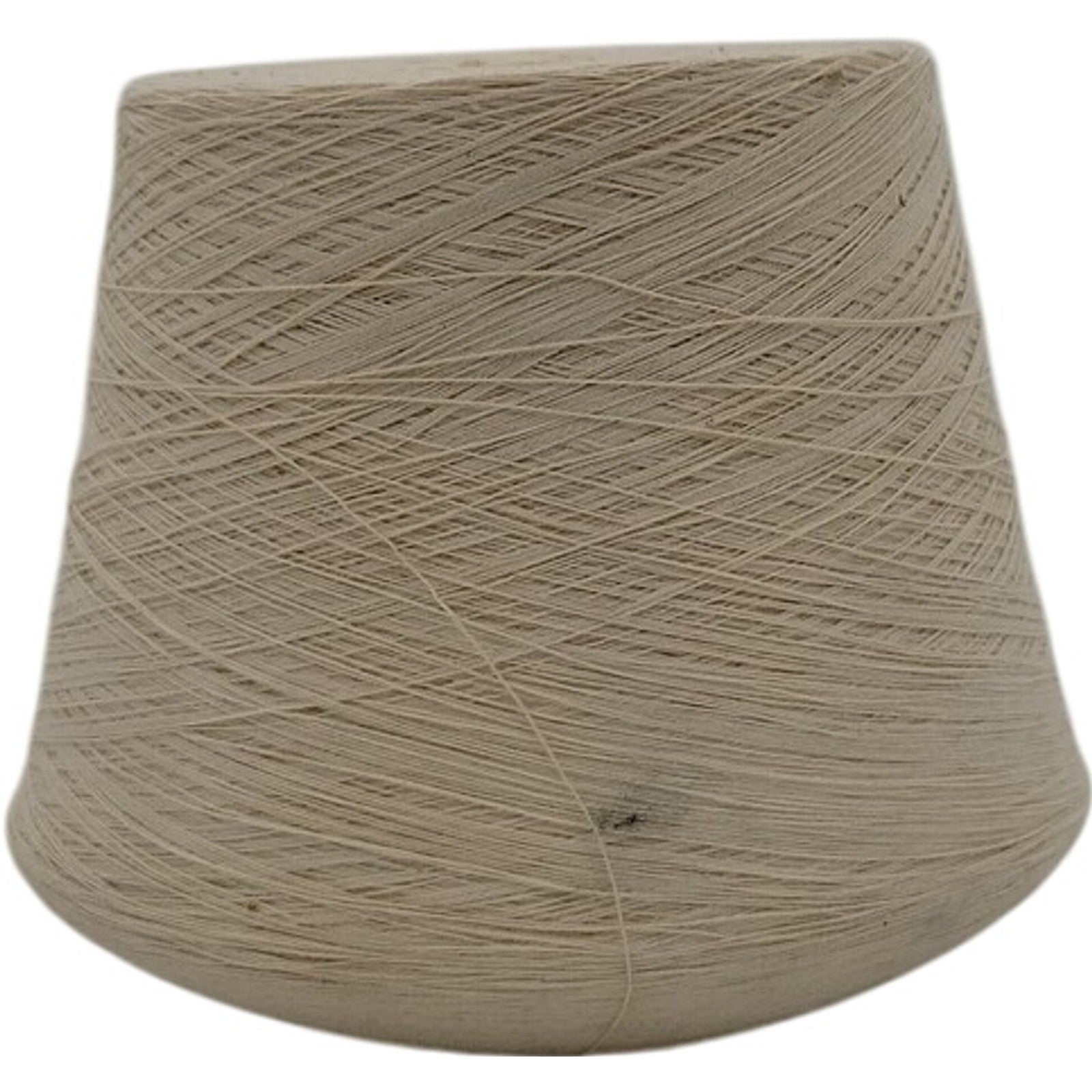 Vintage Tultex Yarns 16/2 14T 8 in Waxed Natural Off-White Weaving Cone Yarn