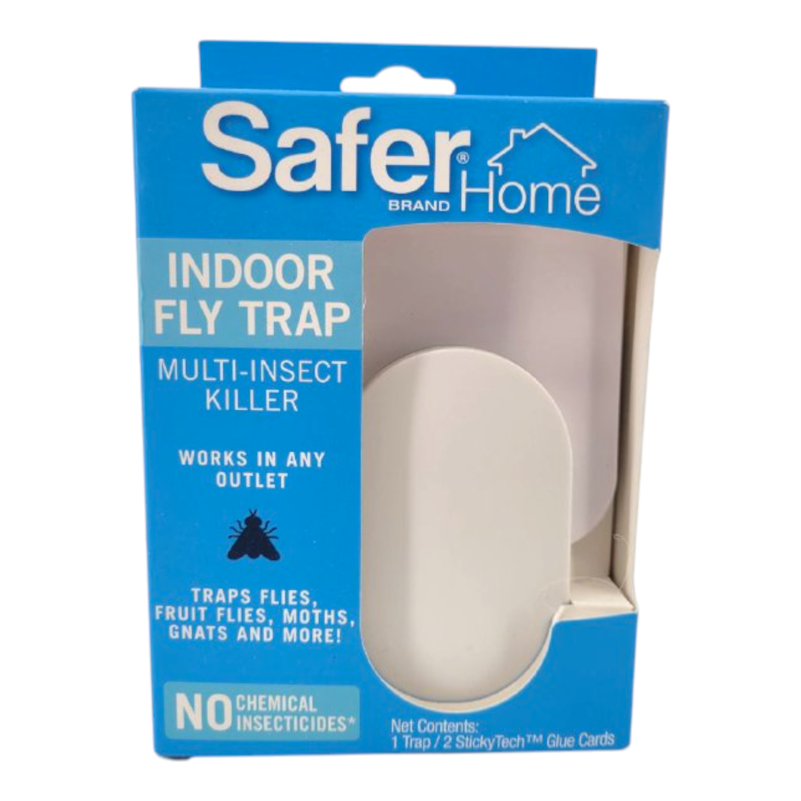 Safer Home SH502 Indoor PlugIn Fly Trap 1 Device 2 StickyTech Glue Cards