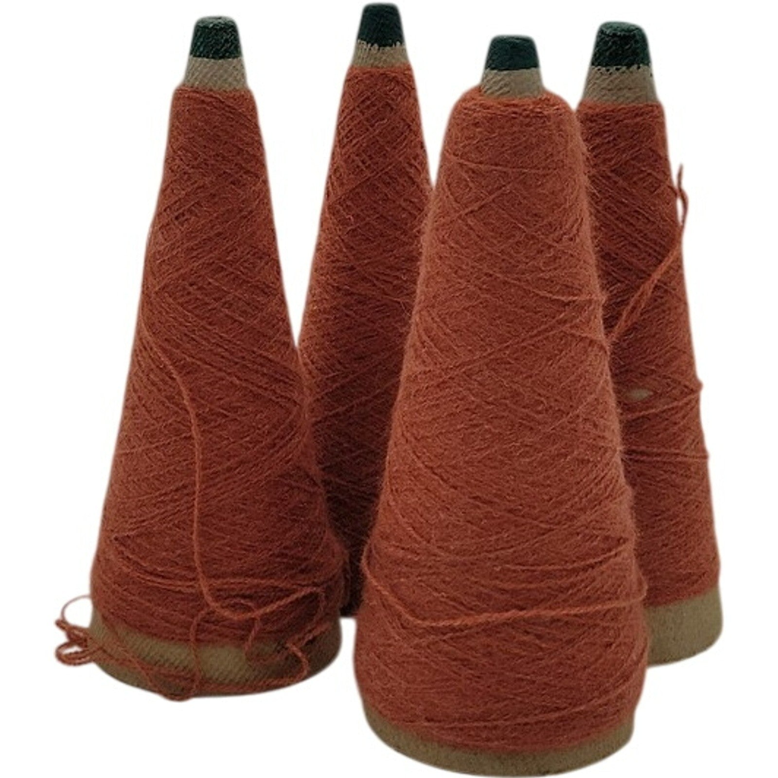 Vintage Templon 2/24 O/N Dk Spice Heather Cone Yarn Knitting S-76543 Lot of 4