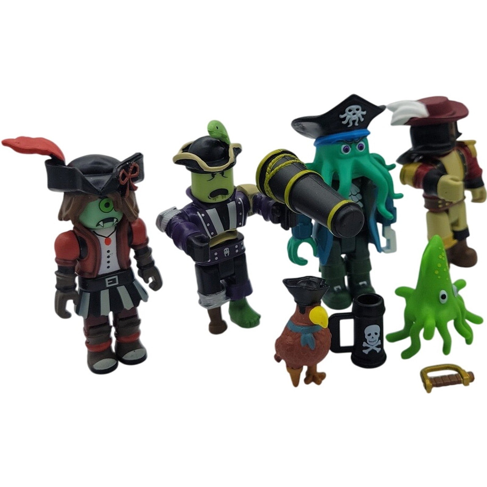 Roblox Action Collection Pirate Showdown 4 Figure Pack Loose with Accessories