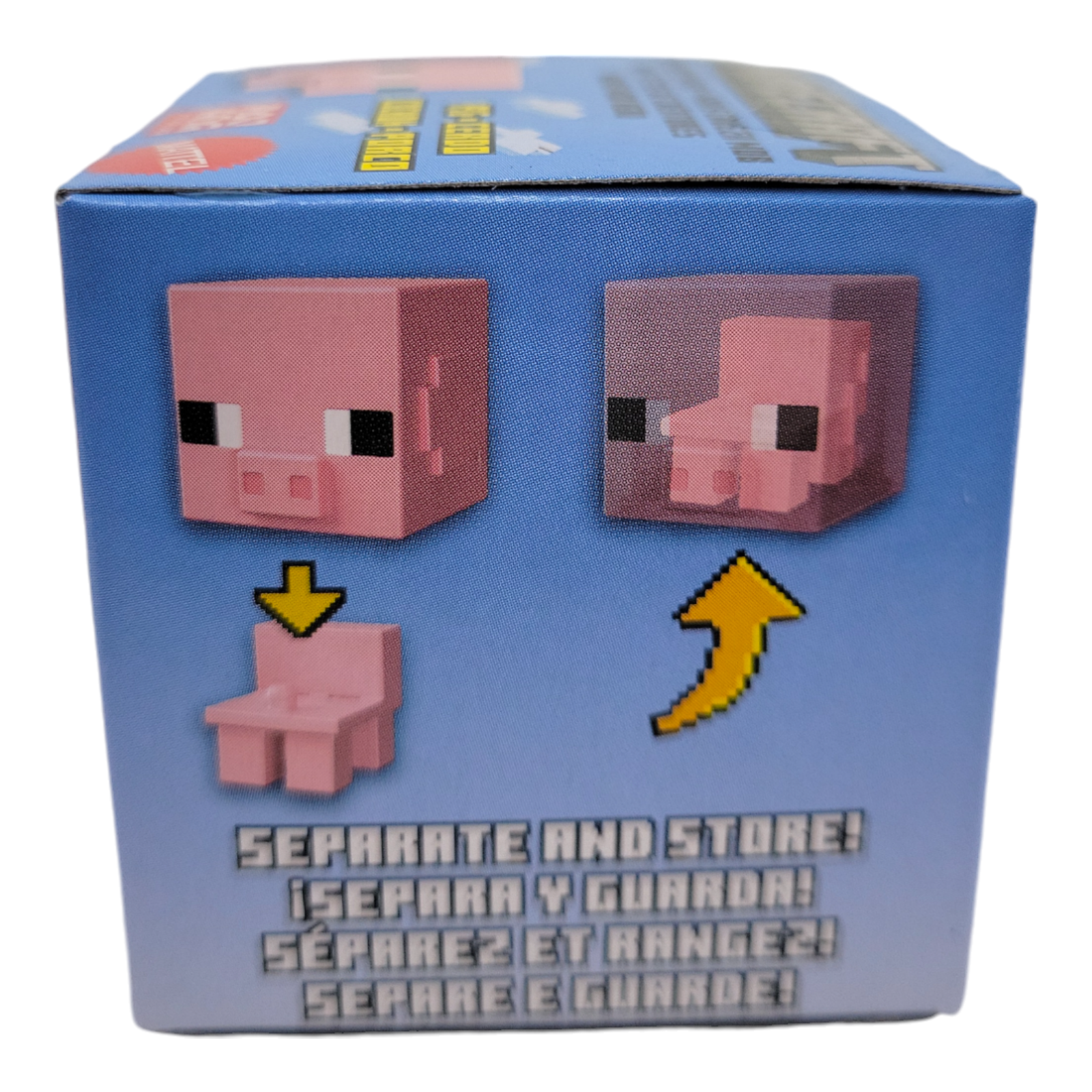 Mattel Minecraft Mob Head Mini Figure Pig 1 Inch Collectible Toy