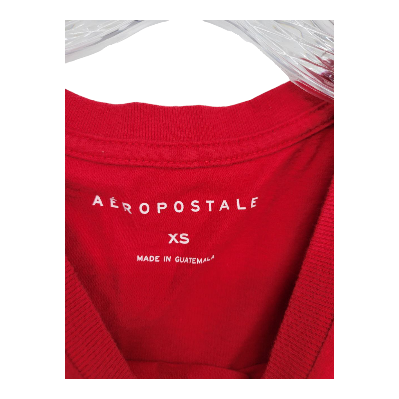 Aeropostale Mens Graphic Red T-Shirt Flag Stars Stripes Short Sleeve XS