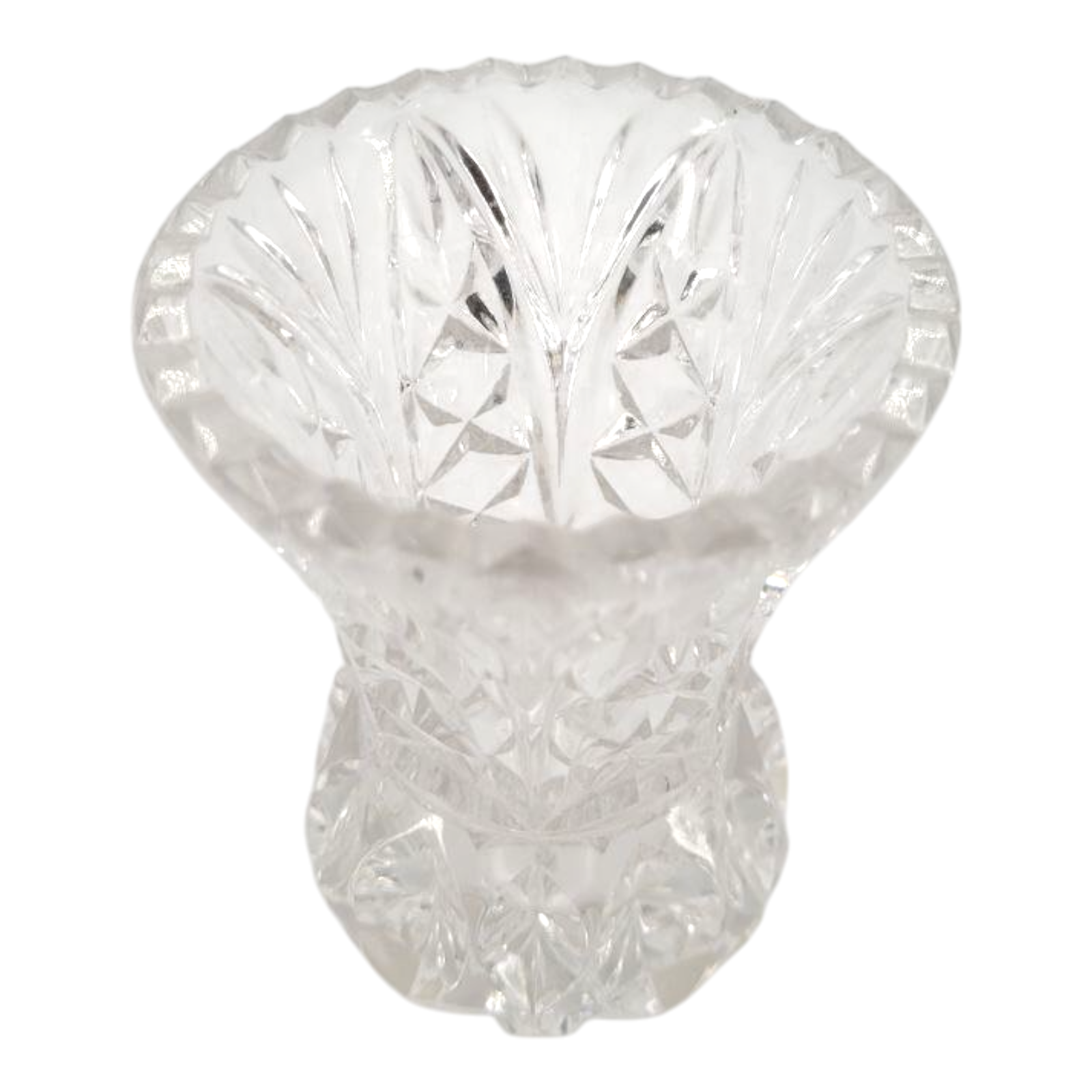 Princess House 4" Vintage Crystal Bud Vase Toothpick Holder