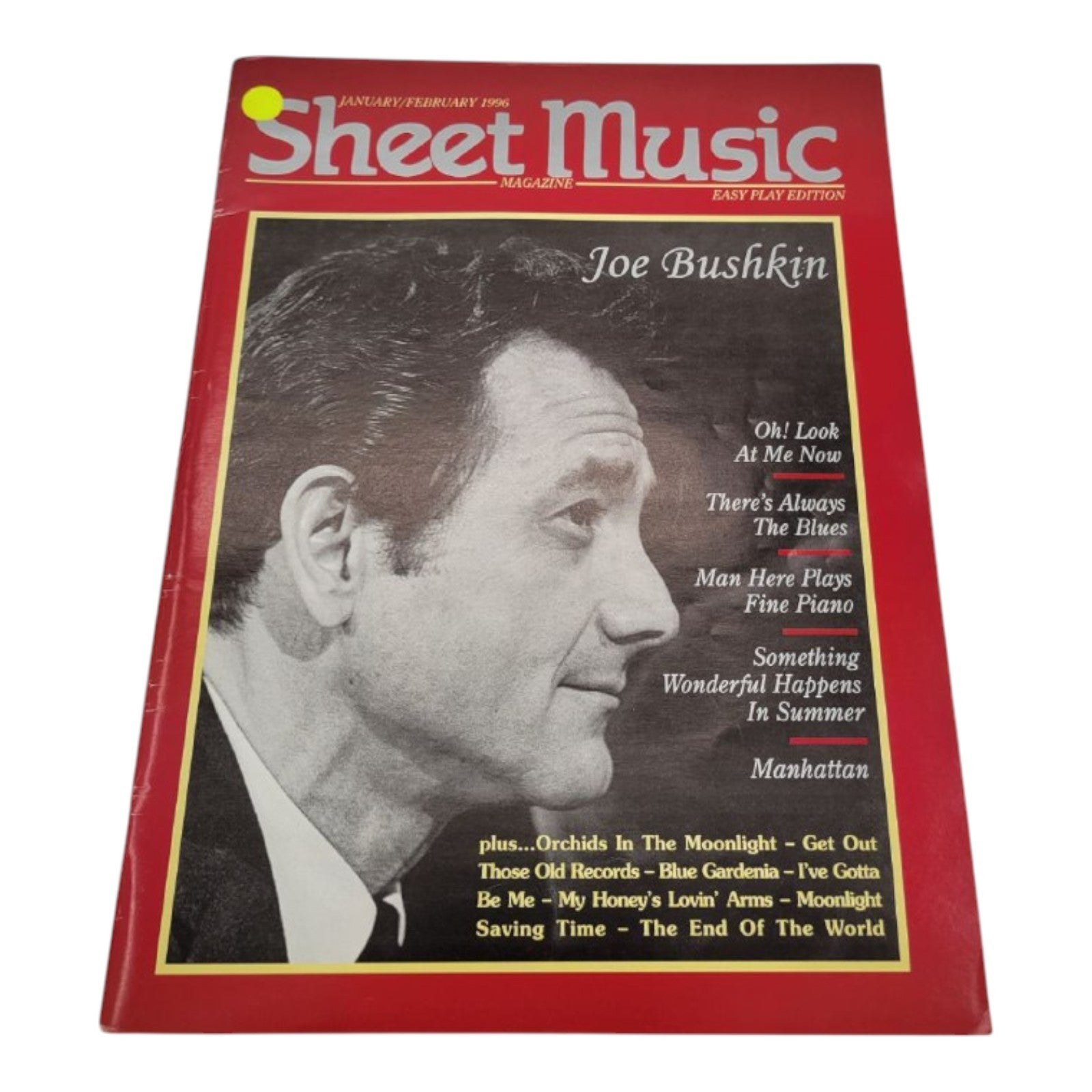 Sheet Music Magazine January/February 1996 Joe Bushkin Standard Piano Edition