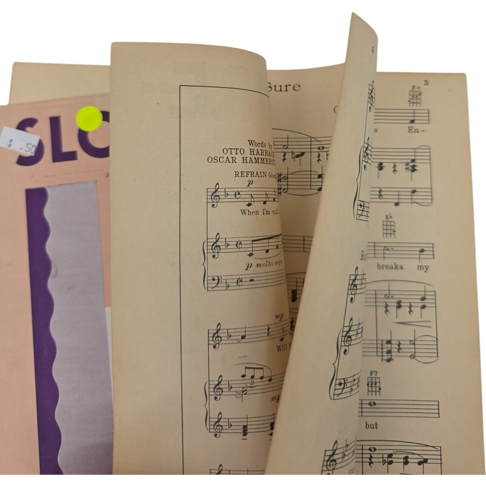 Vintage Slow But Sure Sheet Music by Newman, Agnew & Collins Harms Inc. USA