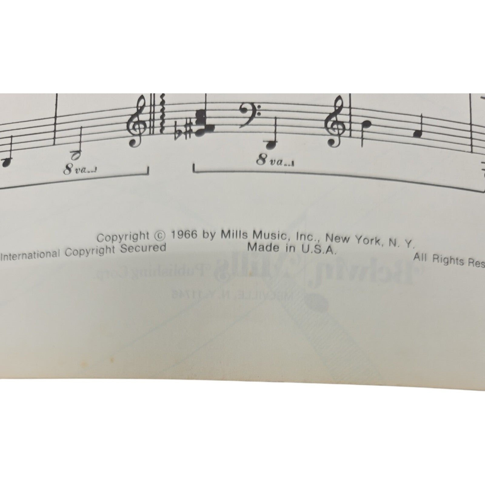 1966 Vintage Sheet Music Chord Prelude by Mark Nevin Piano Solo Belwin Mills
