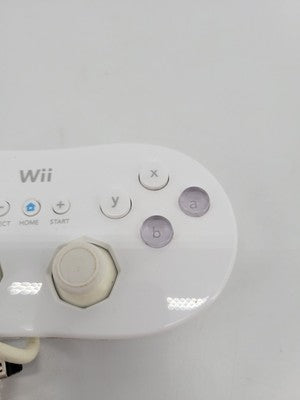 White Classic Controller Nintendo Wii RVL-005 OEM Genuine Official Pro Gamepad