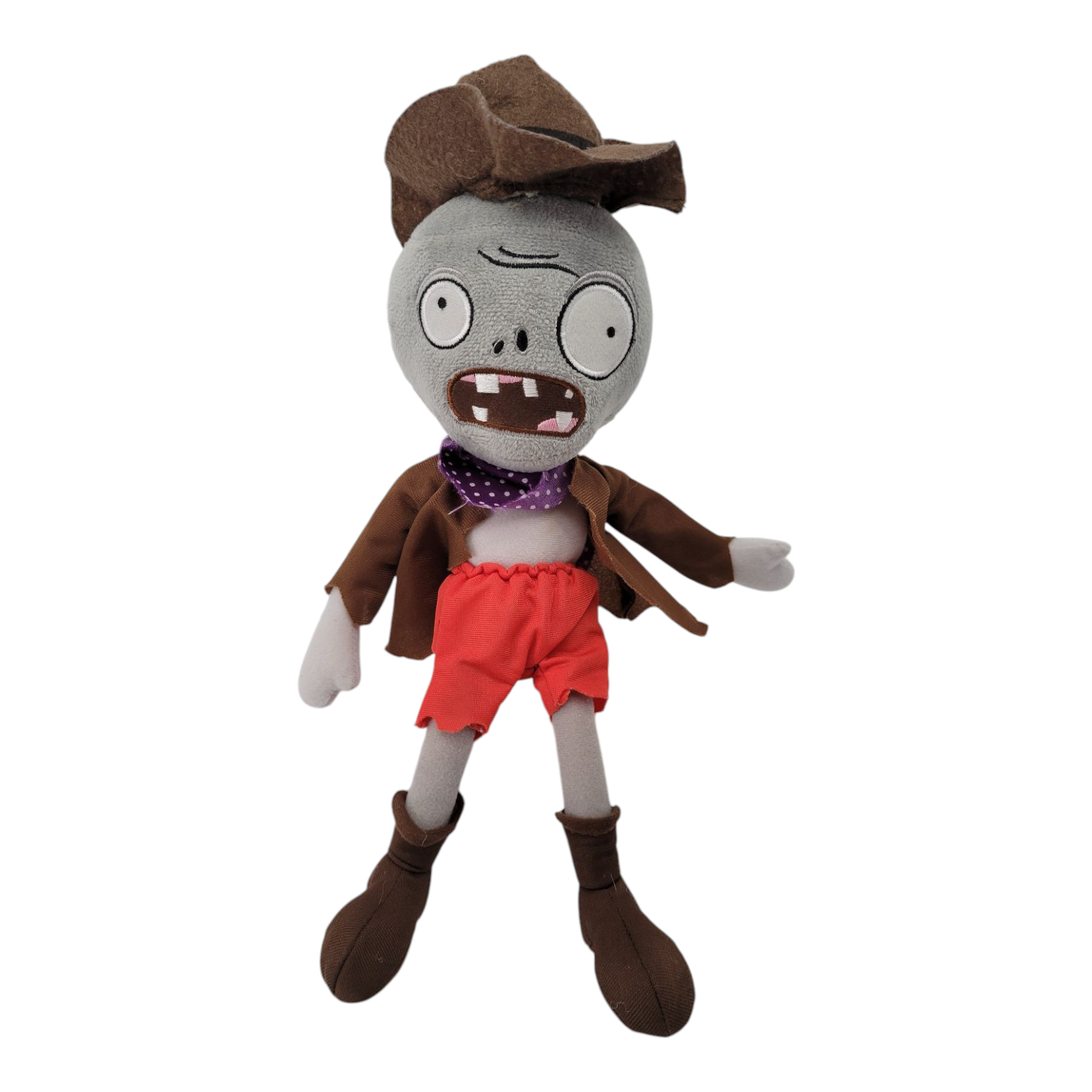 Plants vs Zombies Cowboy Zombie Plush Stuffed Action Figure Toy 14"