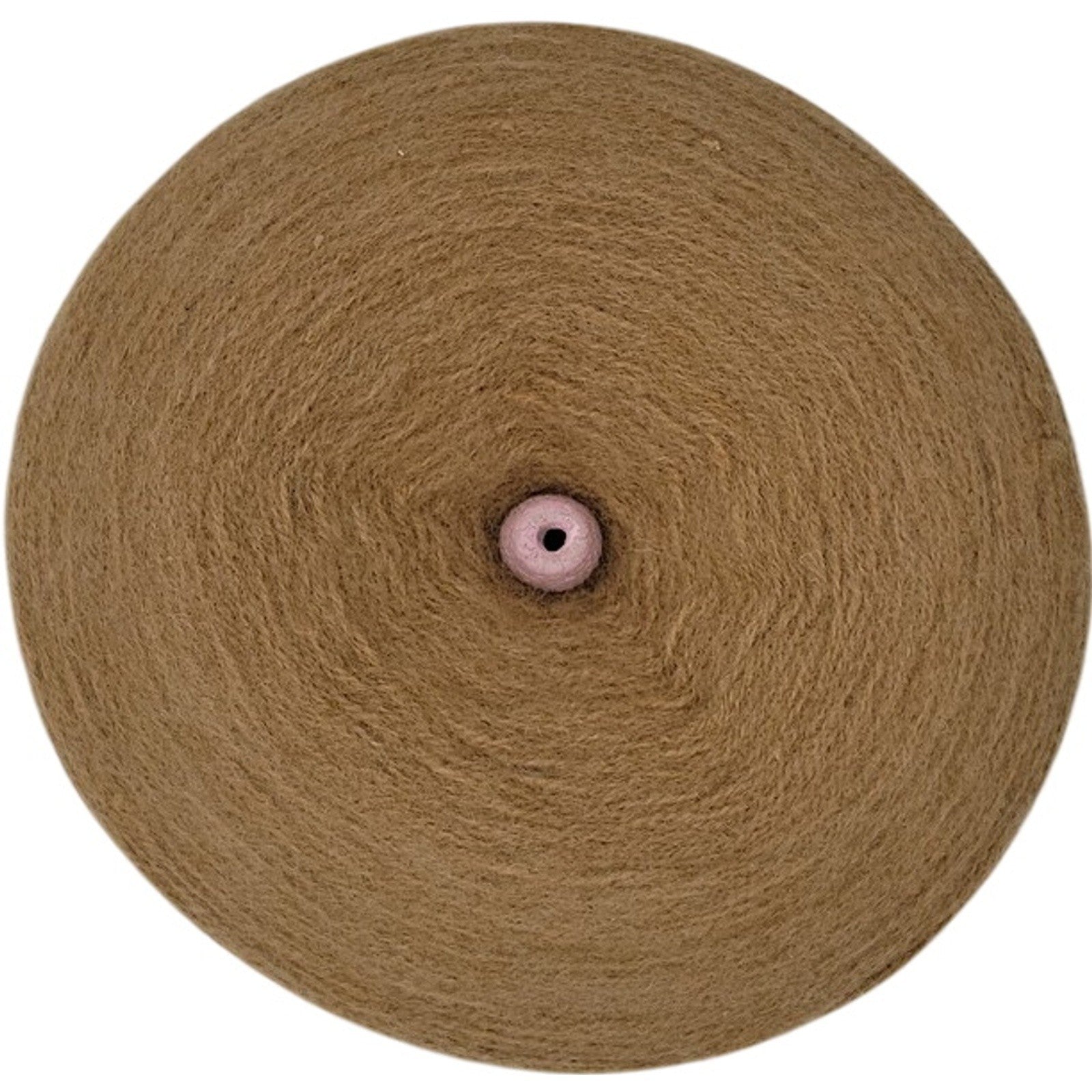 Vintage Templon 2/24 Dark Camel Heather Wool Blend 70/30 O/W Knitting Cone Yarn